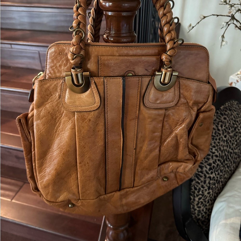 Chloe Tan Leather Heloise Shoulder Bag - Picture 8 of 13
